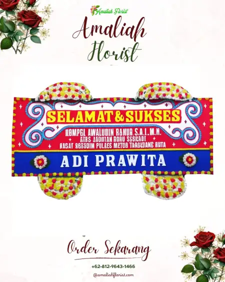 Papan Bunga Ucapan Selamat Bumijo